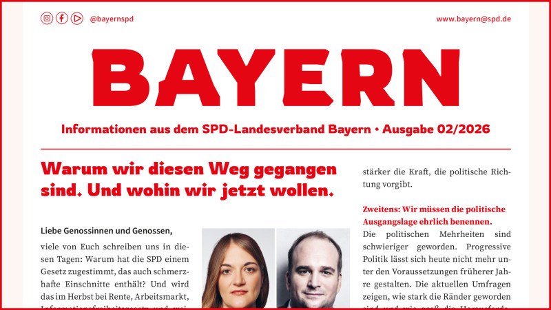 Vorschau auf den neuen BayernVorwärts